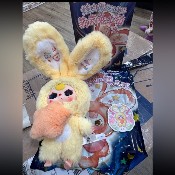 Cute Yellow Bunny Plush Toy